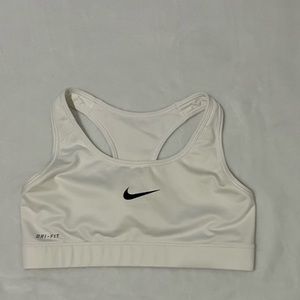 White Nike size small sports bra